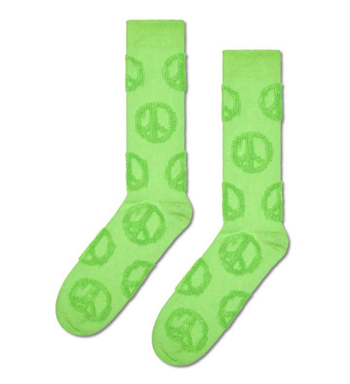 Terry Peace Sign Sock