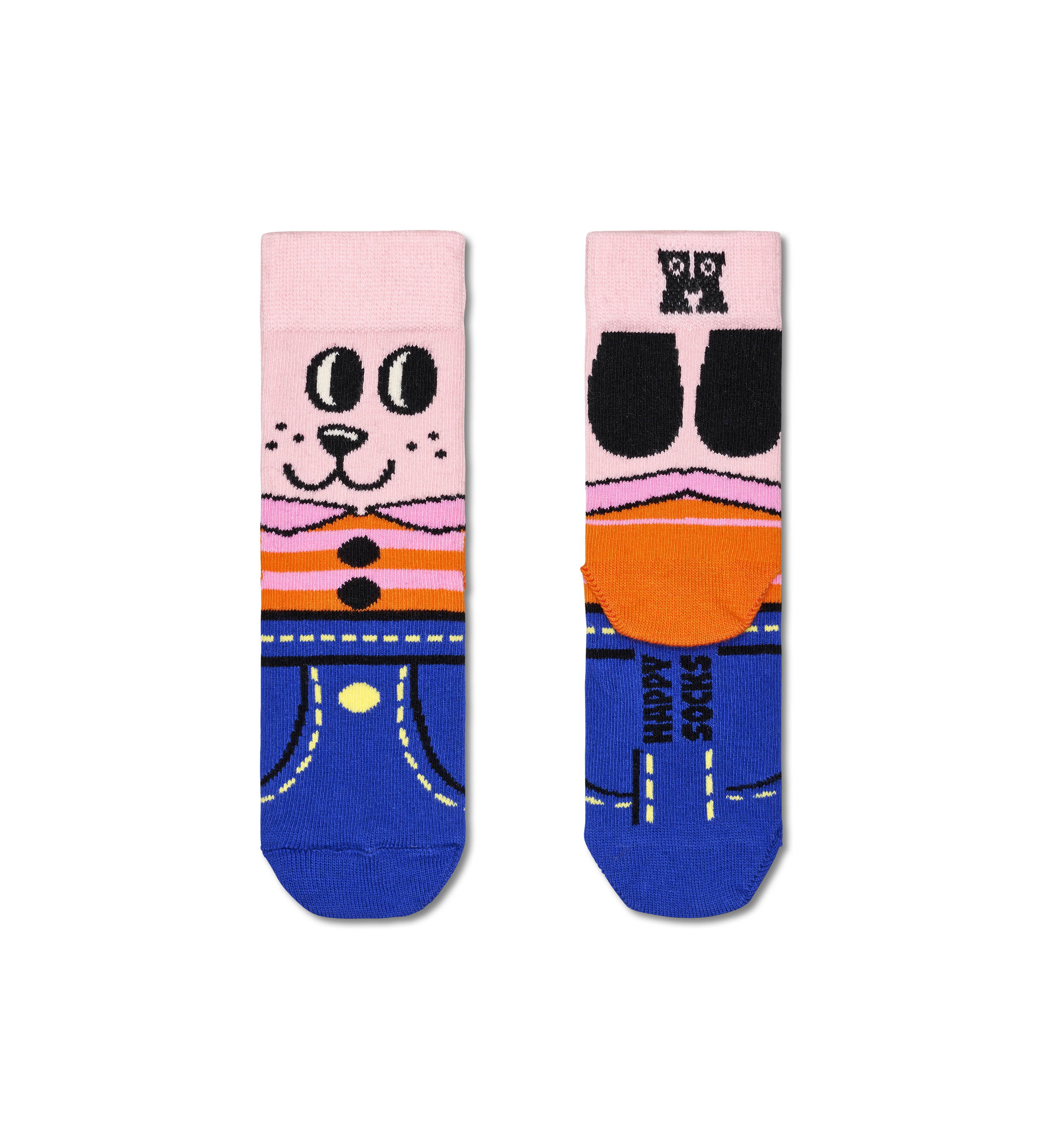 Light Pink Doggo Crew Socks