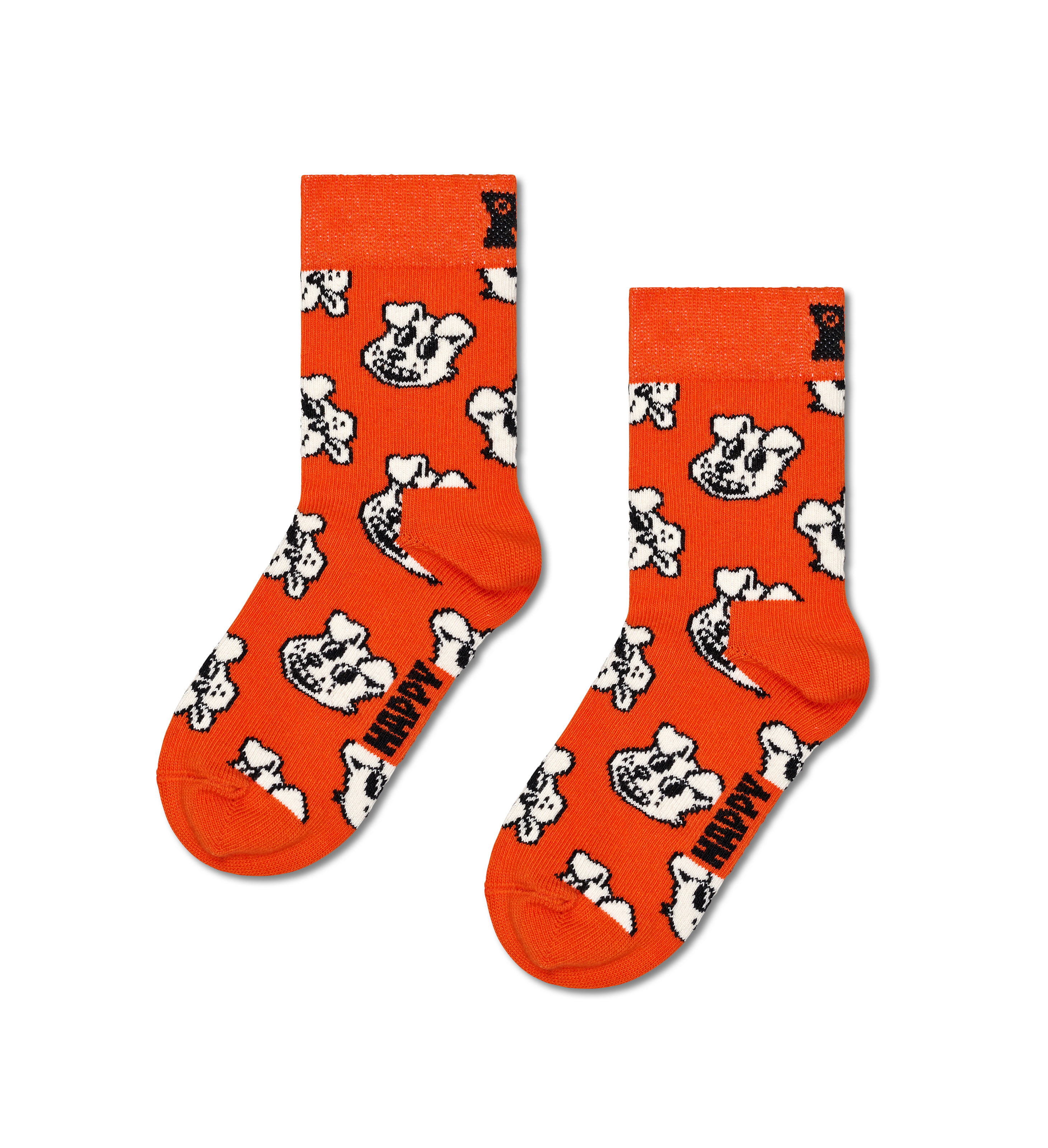 Orange Dog Crew Socks