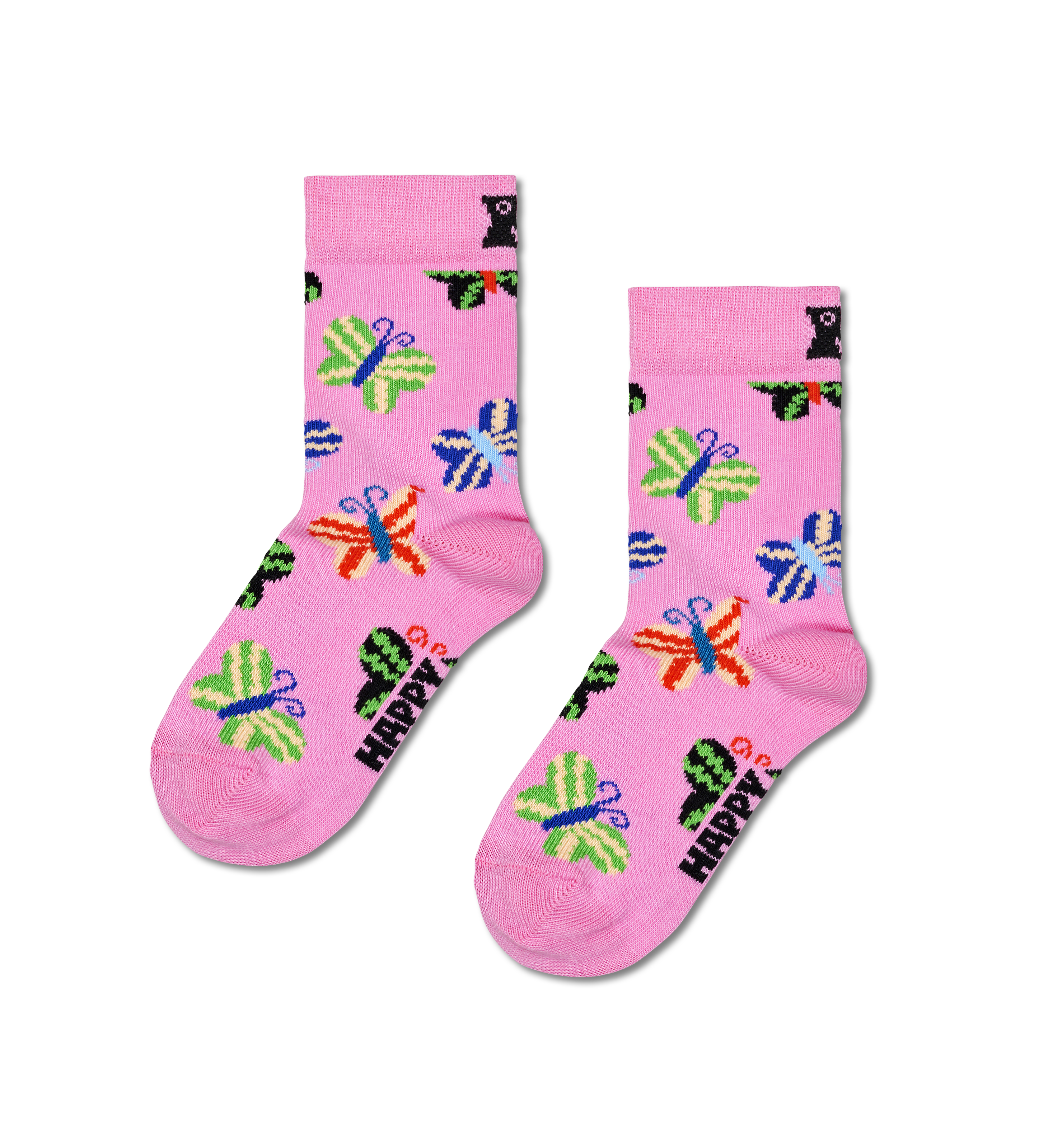 Colorful Kids Butterfly Socks | Fun Crew Socks for Children
