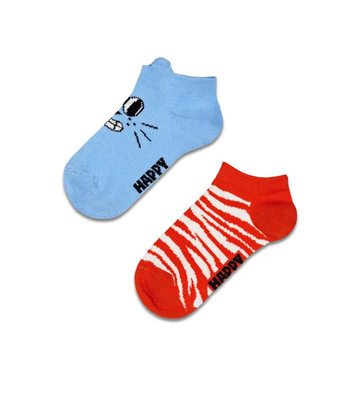 Kids 2-Pack Low Cat Socks