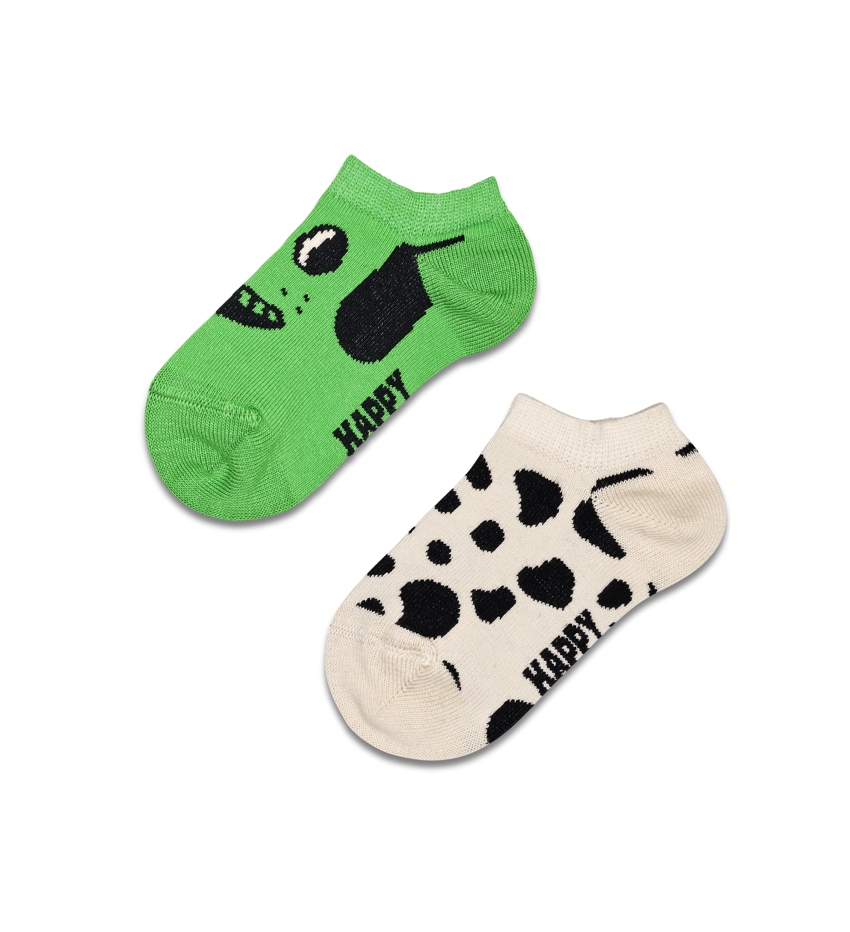 Green 2-Pack Dog Low Socks