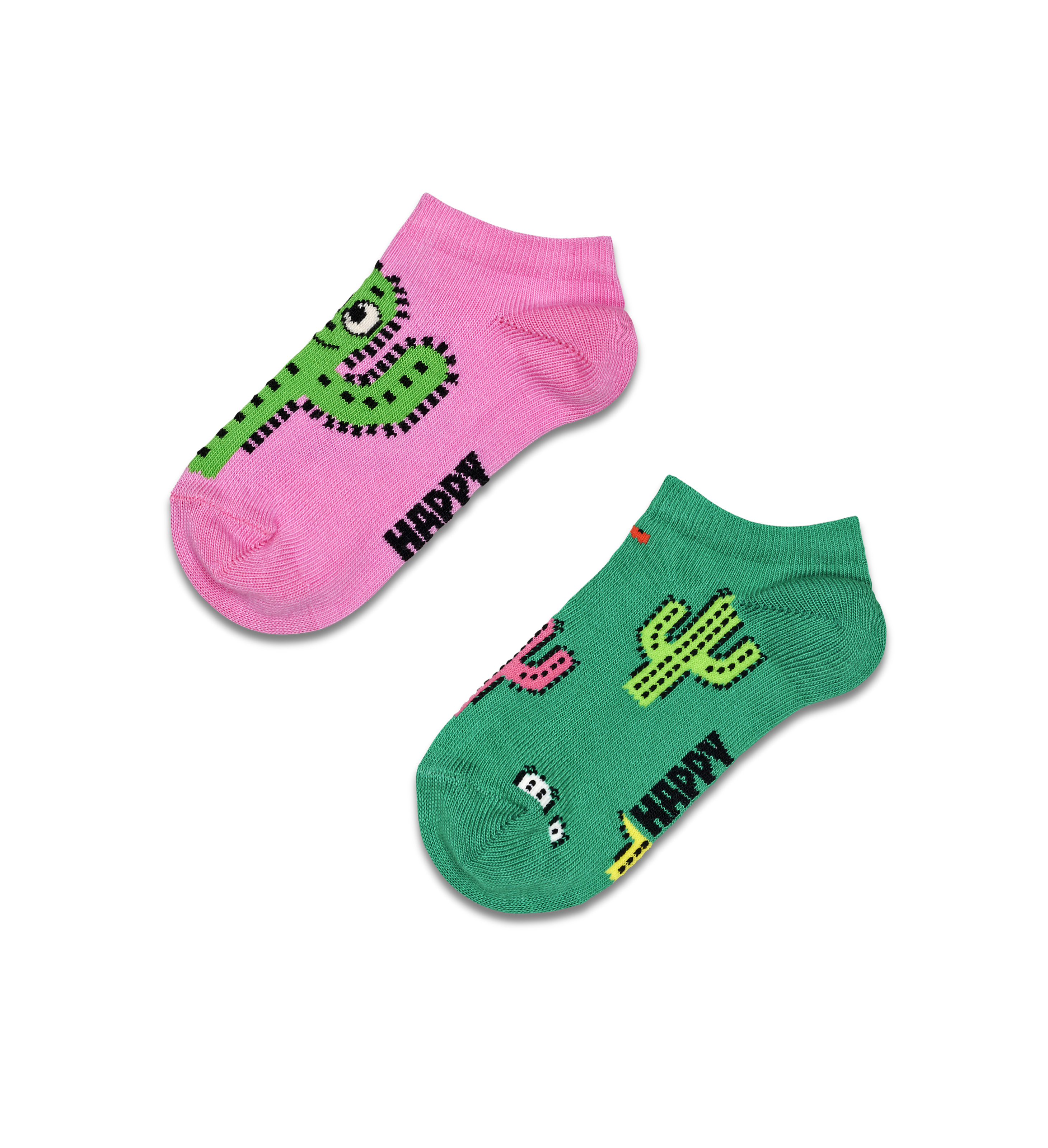 Pink 2-Pack Cactus Low Socks