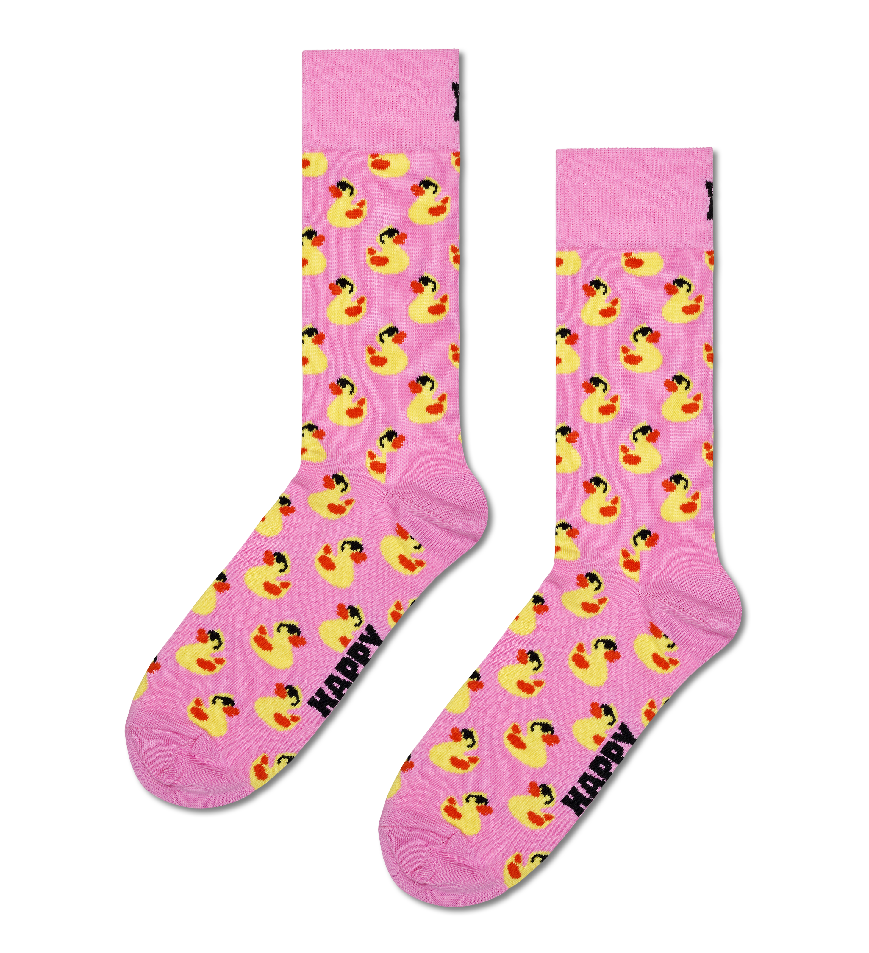 Pink Rubber Duck Crew Socks