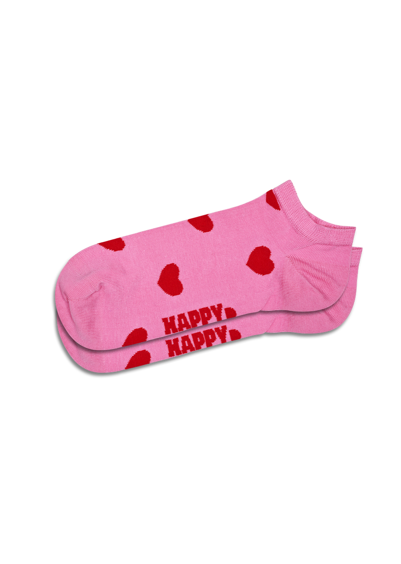 Pink Hearts Low Socks | Valentine's Day Short Socks