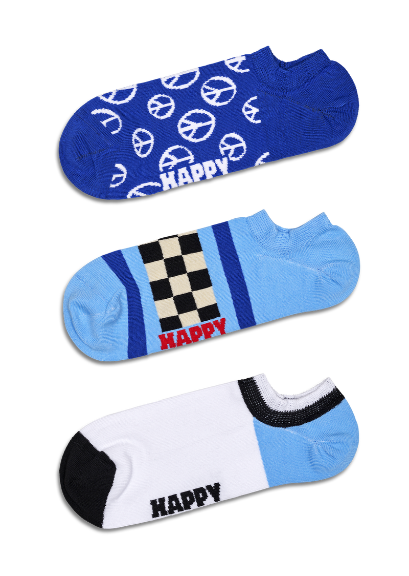 Navy Blue No Show Socks | Fun & Colorful 3-Pack
