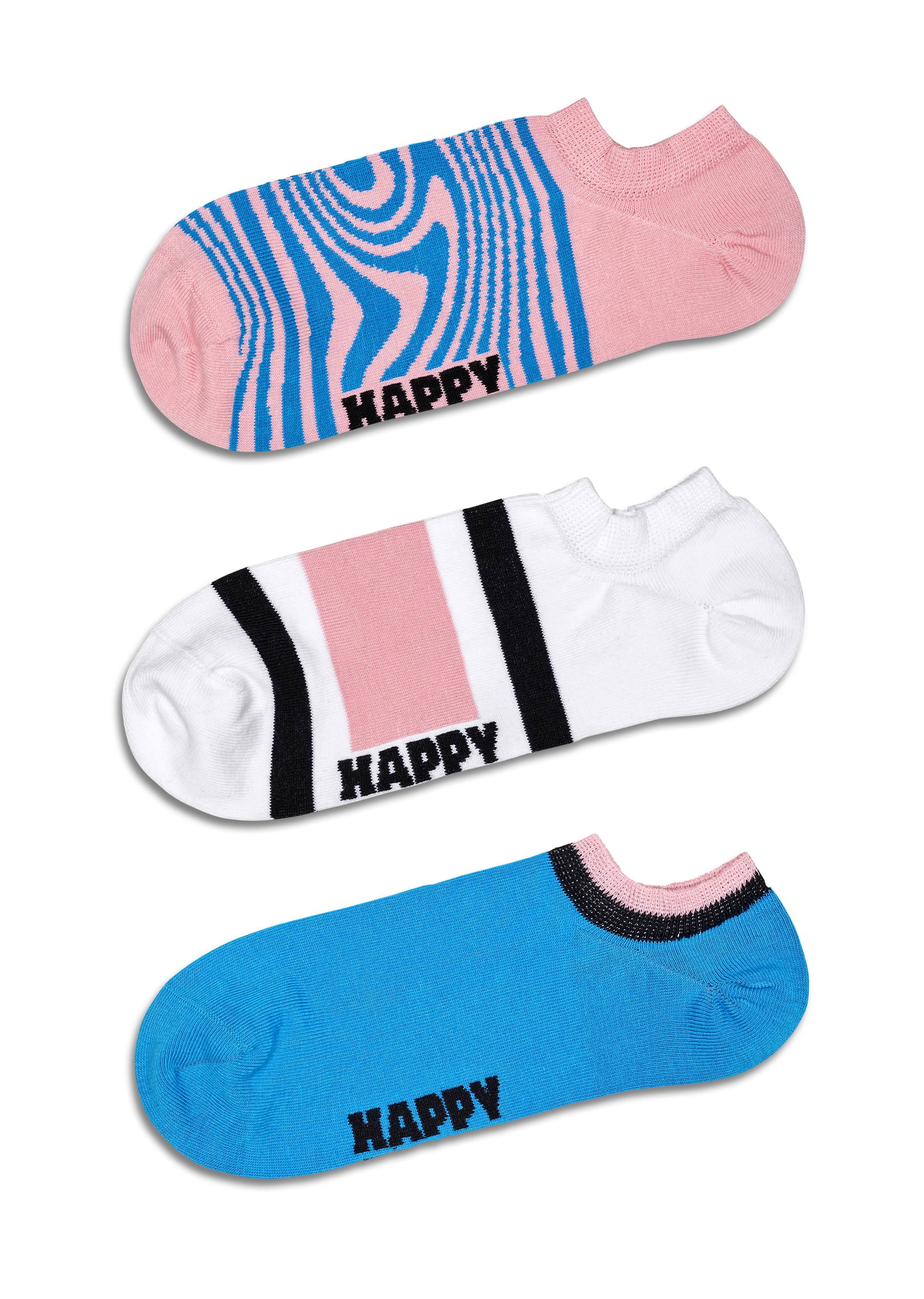 Light Pink No Show Socks | Fancy Invisible Socks 3-Pack