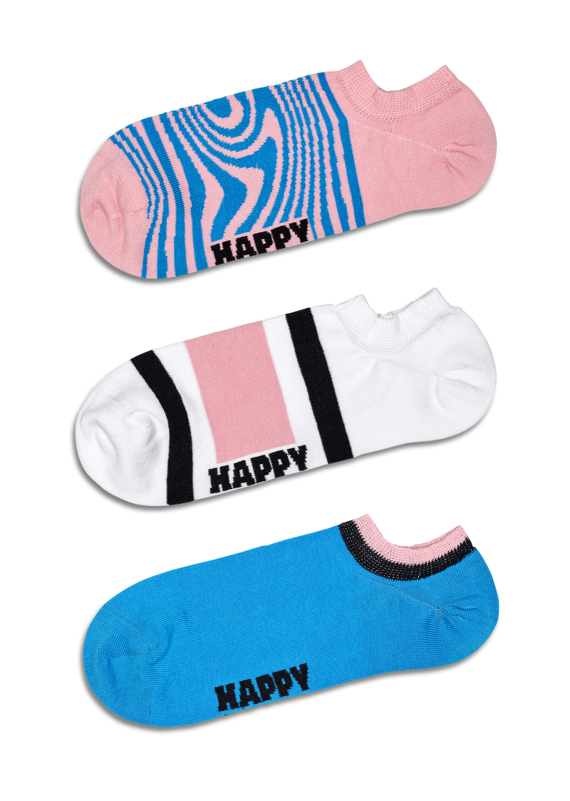 Light Pink No Show Socks | Fancy Invisible Socks 3-Pack