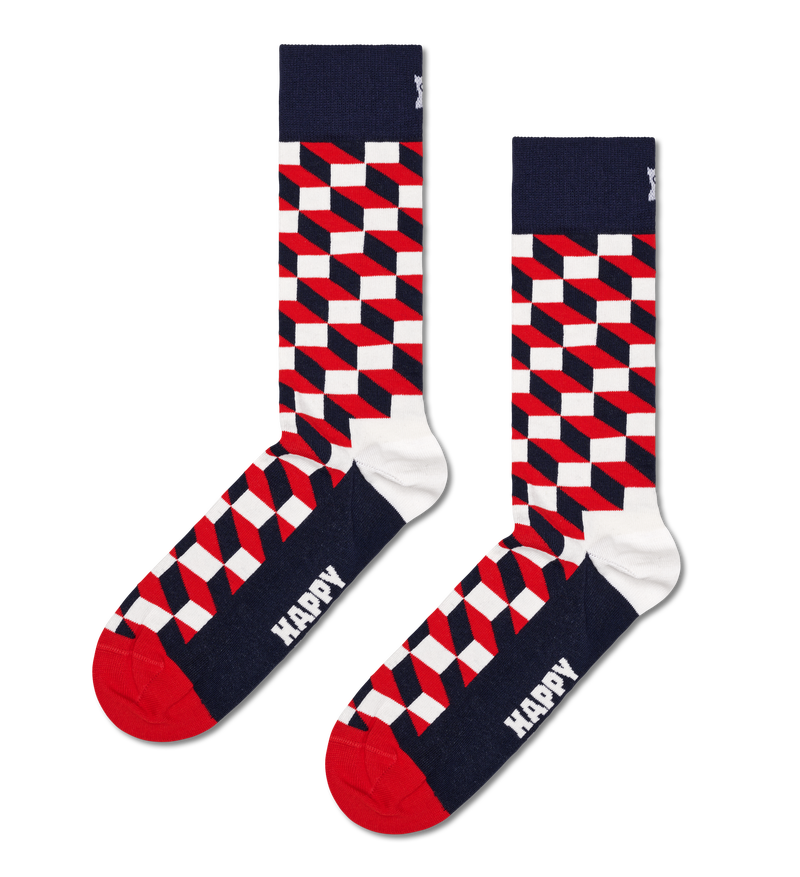 Navy 3-Pack Fun & Colorful Crew Socks