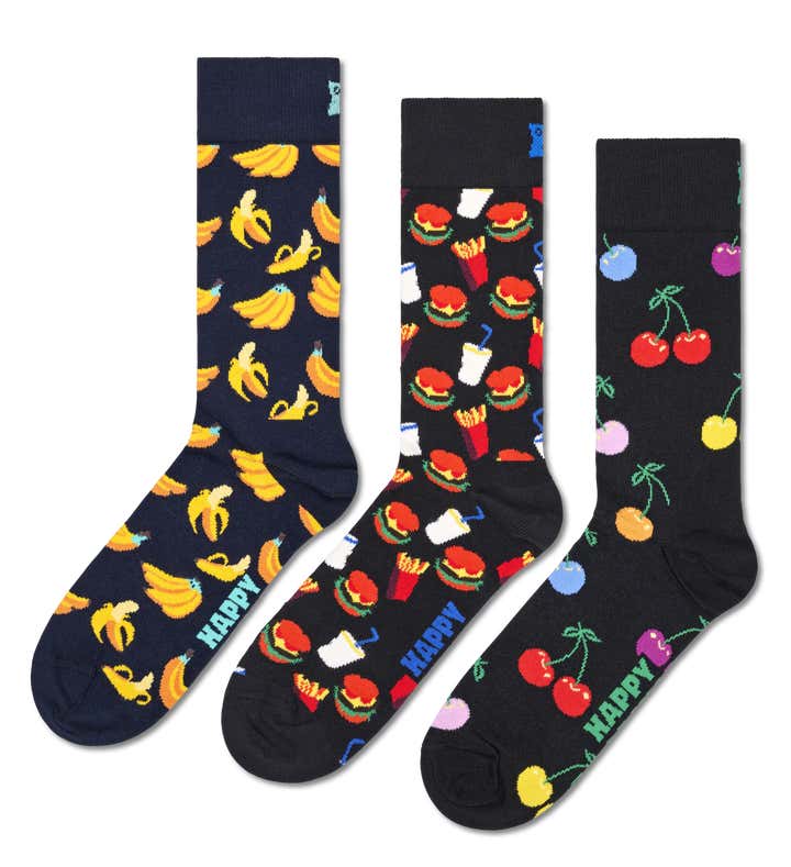 3-Pack Classic Banana Socks