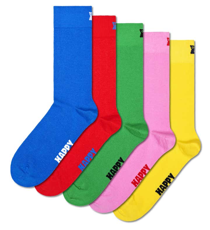 5-Pack Solid Socks 1