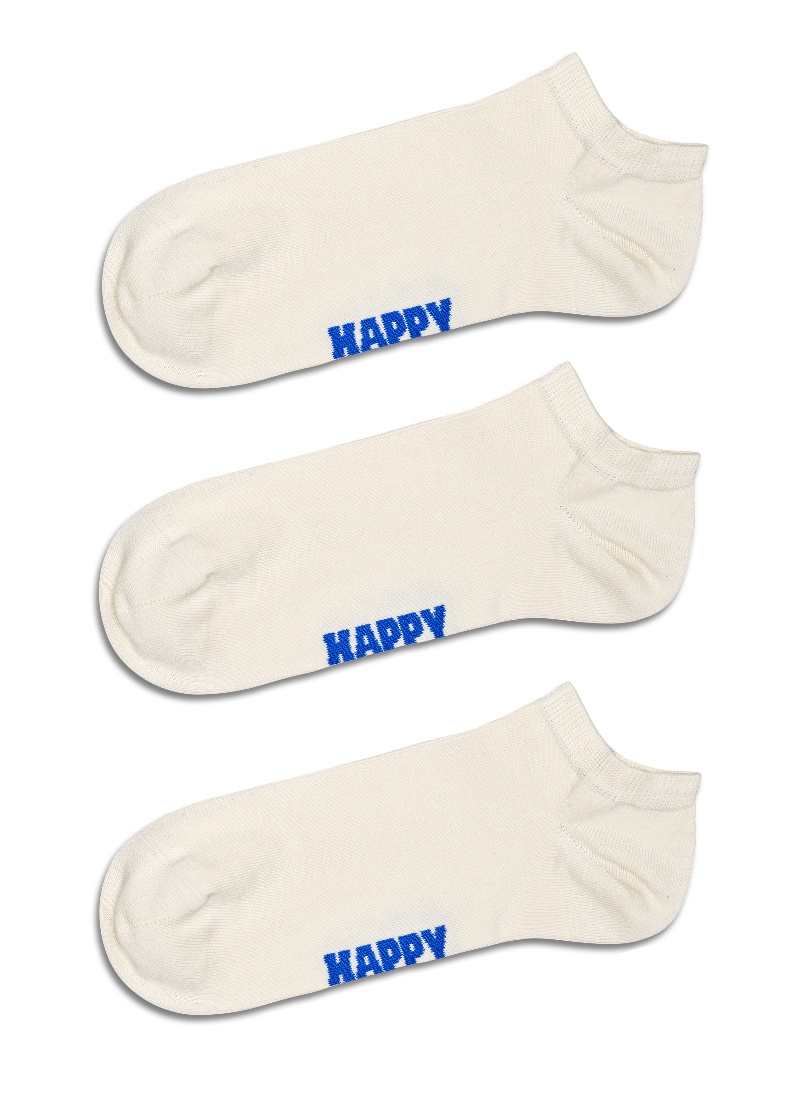 White 3-Pack Solid Low Socks