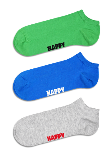 3-Pack Solid Low Socks