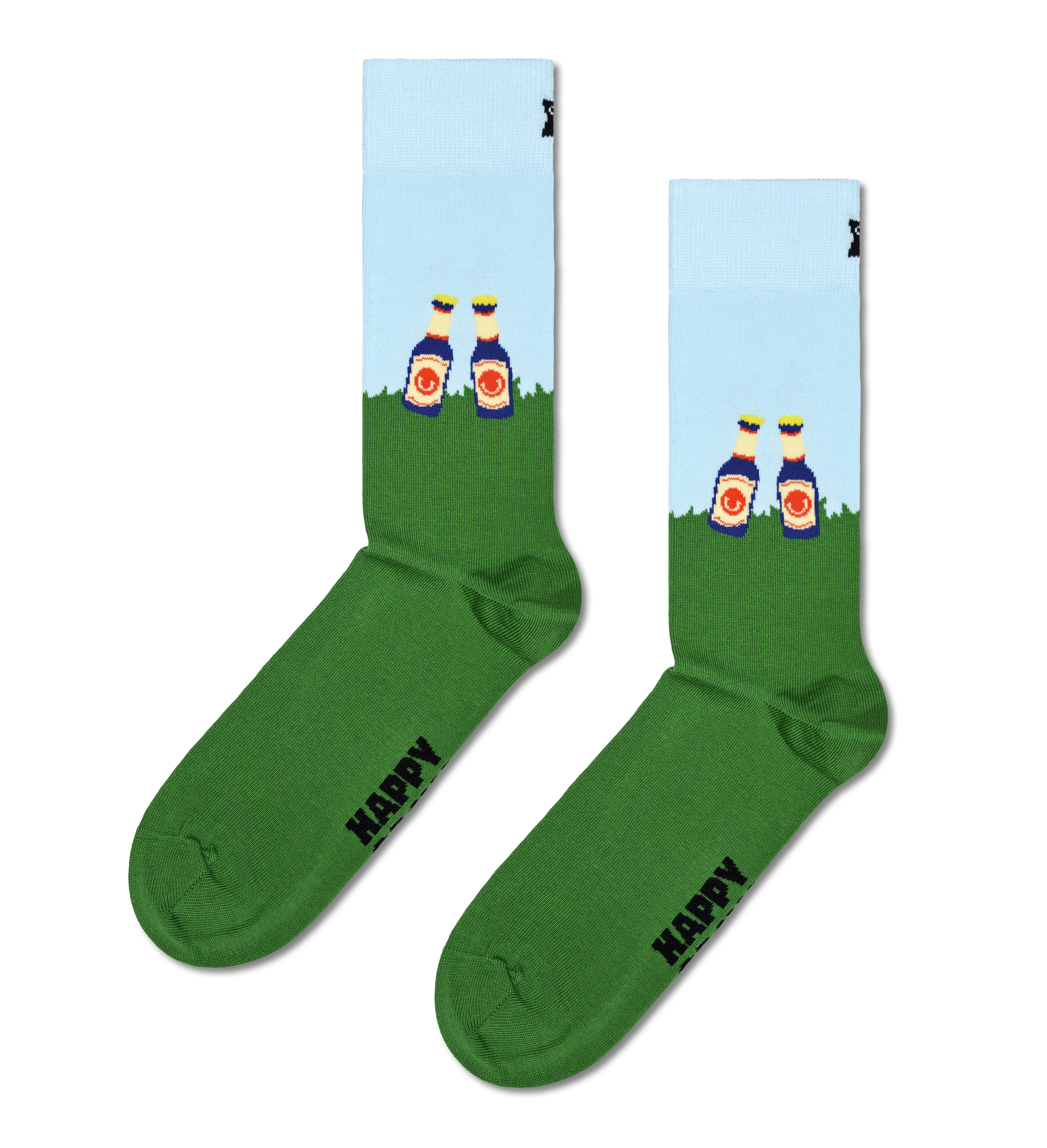 Green Picnic Time Crew Socks
