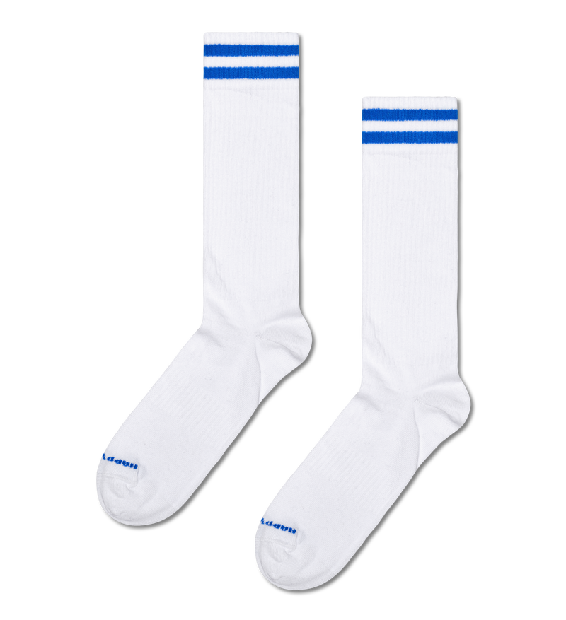 White Crew Socks | Solid Sneaker Socks for Gym & Sport