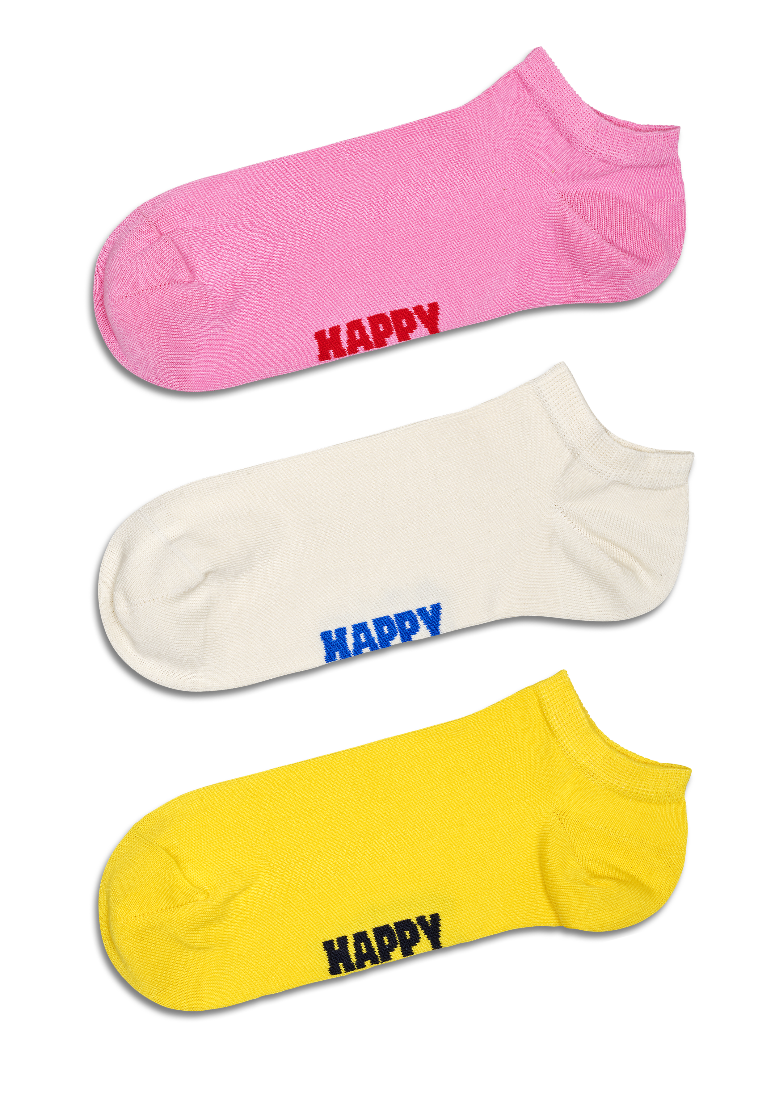 Pink 3-Pack Solid Low Socks