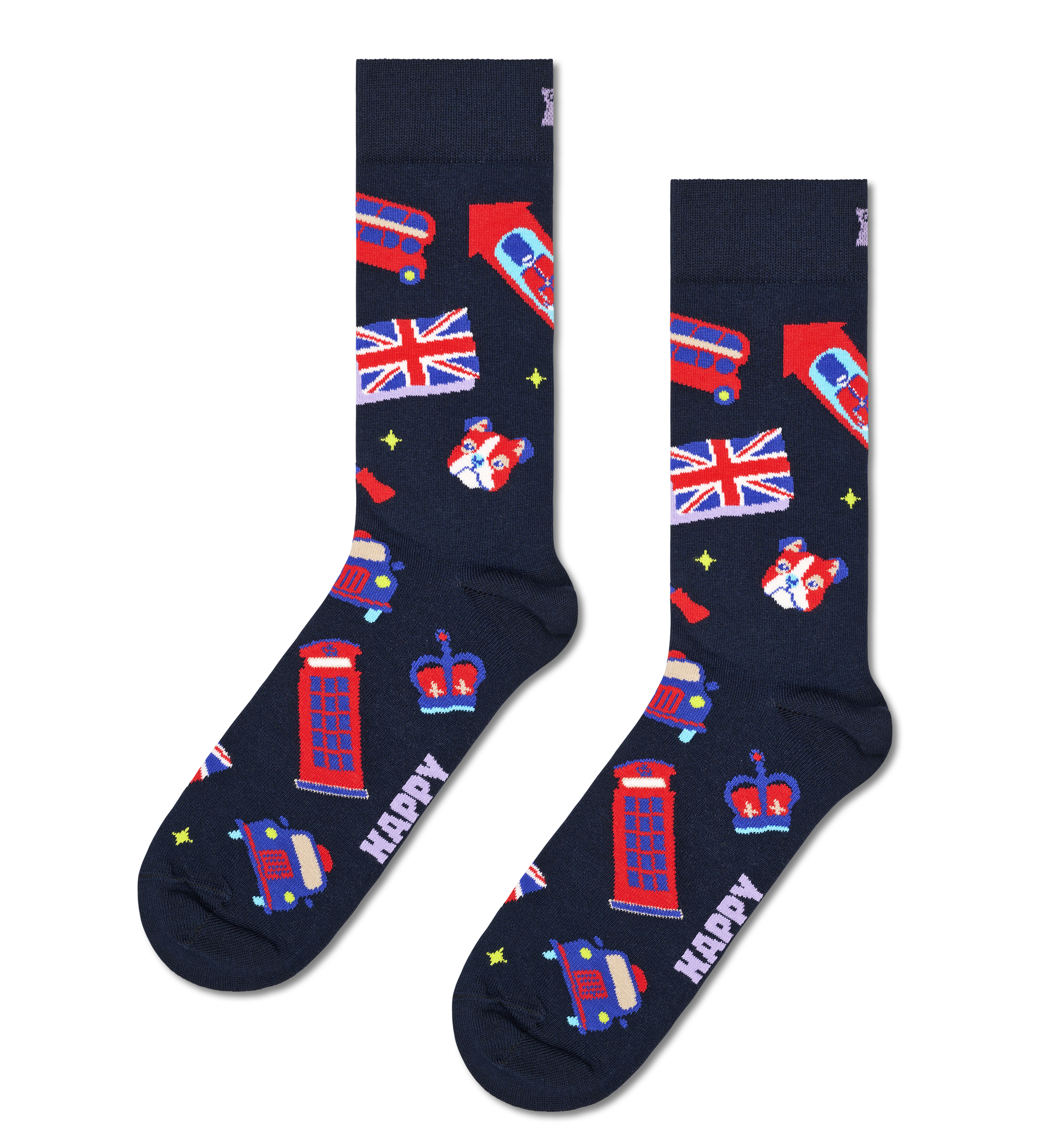 Navy British Mix Sock