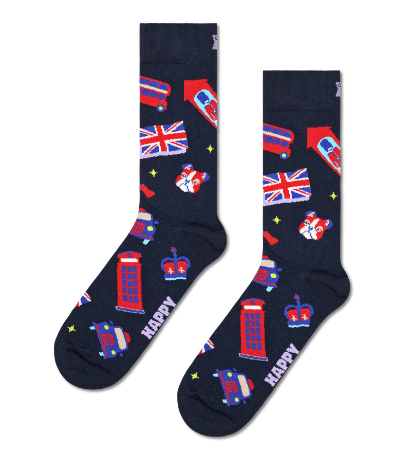Navy British Mix Sock