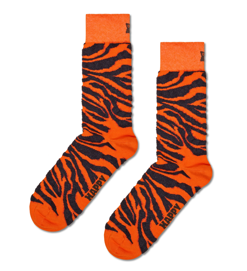 Colorful Animal Socks | Fun Fluffy Zebra Crew Sock
