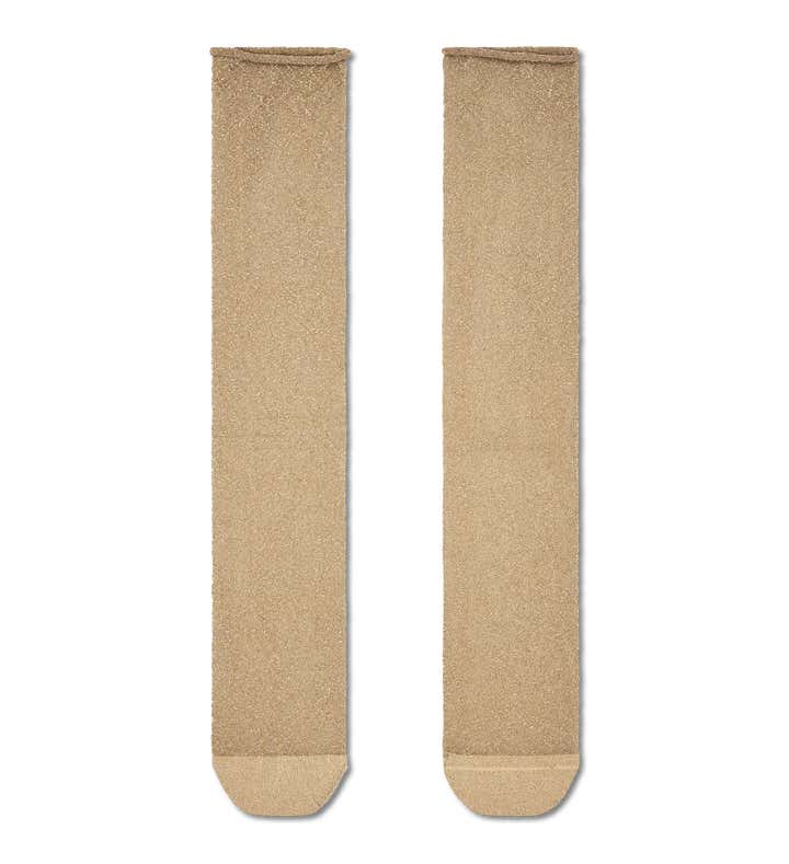 Crinkly Glitter Slouch Sock