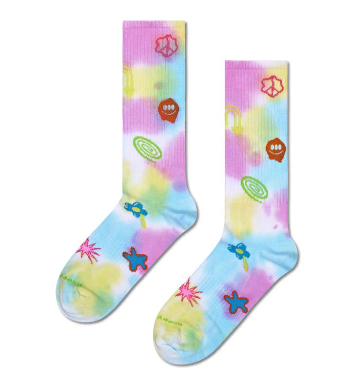 Hyper Tie-Dye Sneaker Sock