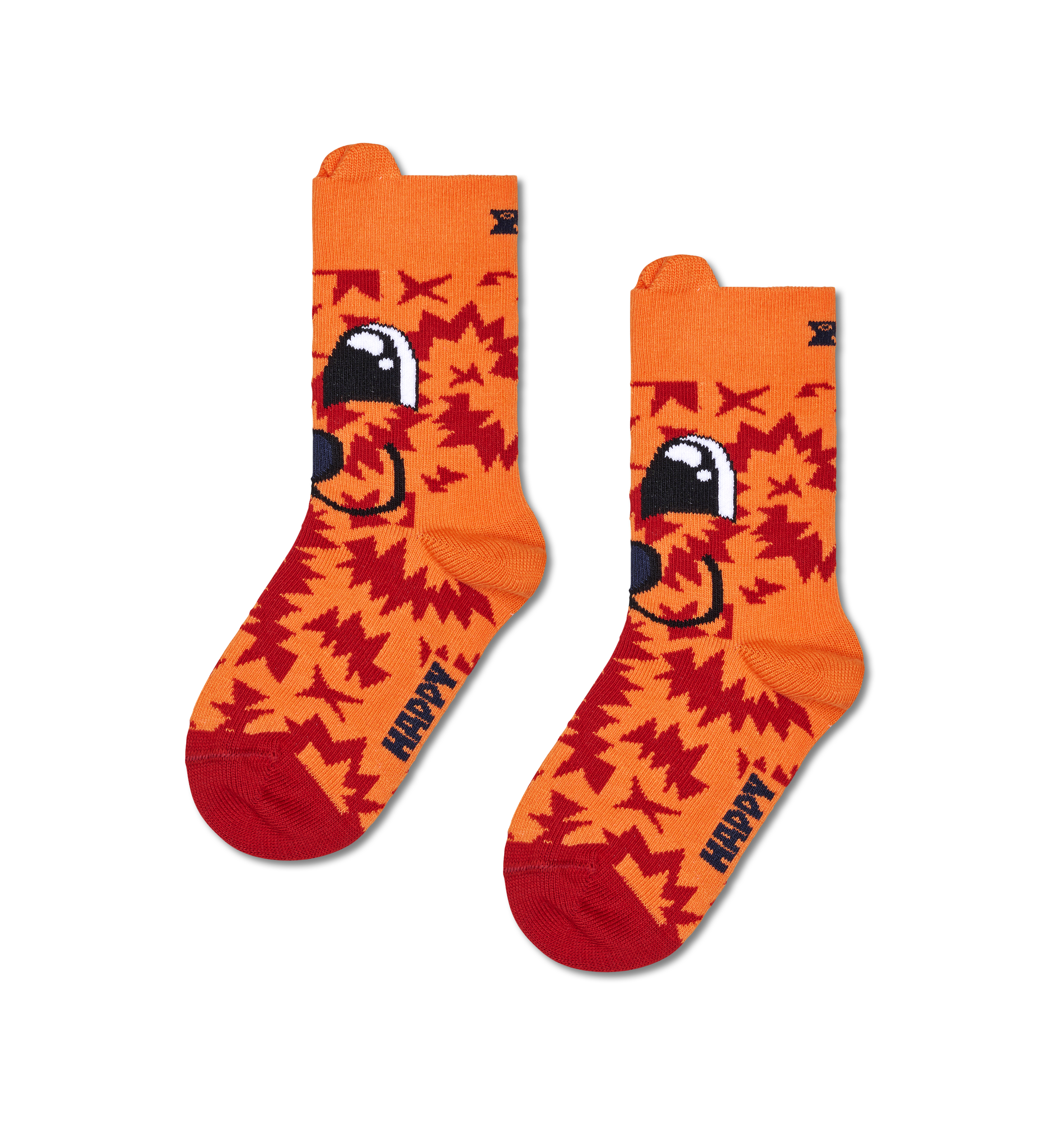 Kids Animal Socks | Orange Fox Crew Sock for Kids