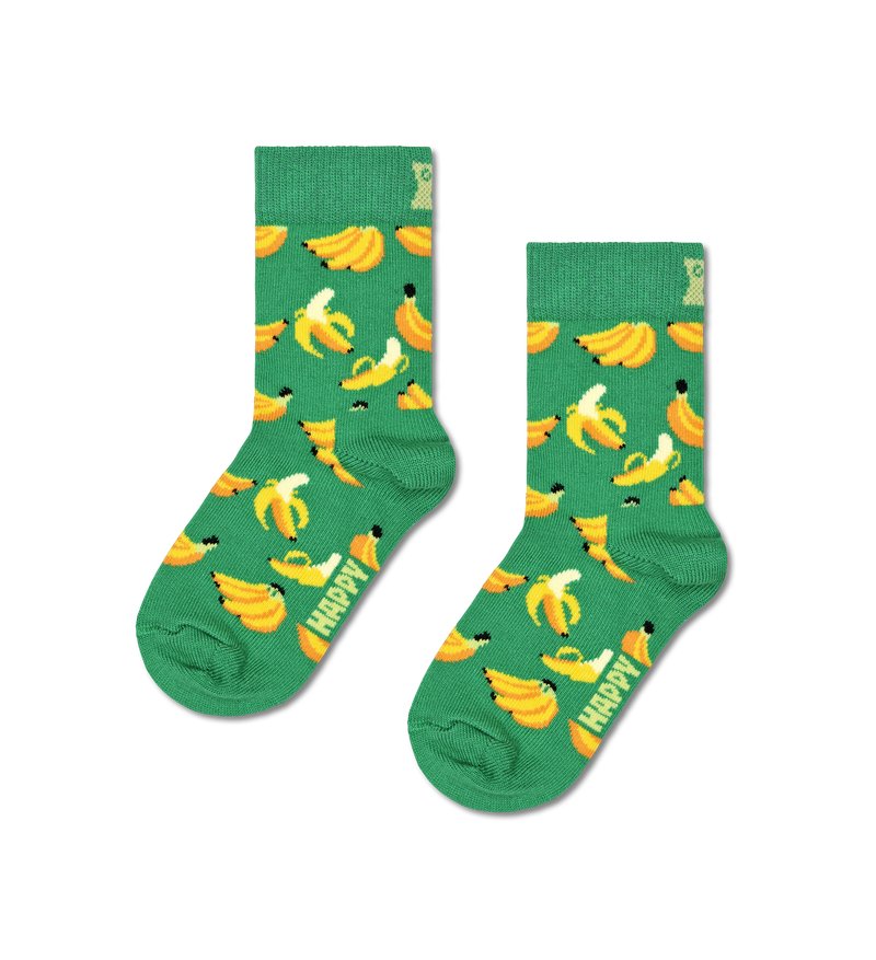 Kids Green Banana Socks | Fun Fruit Socks for Children