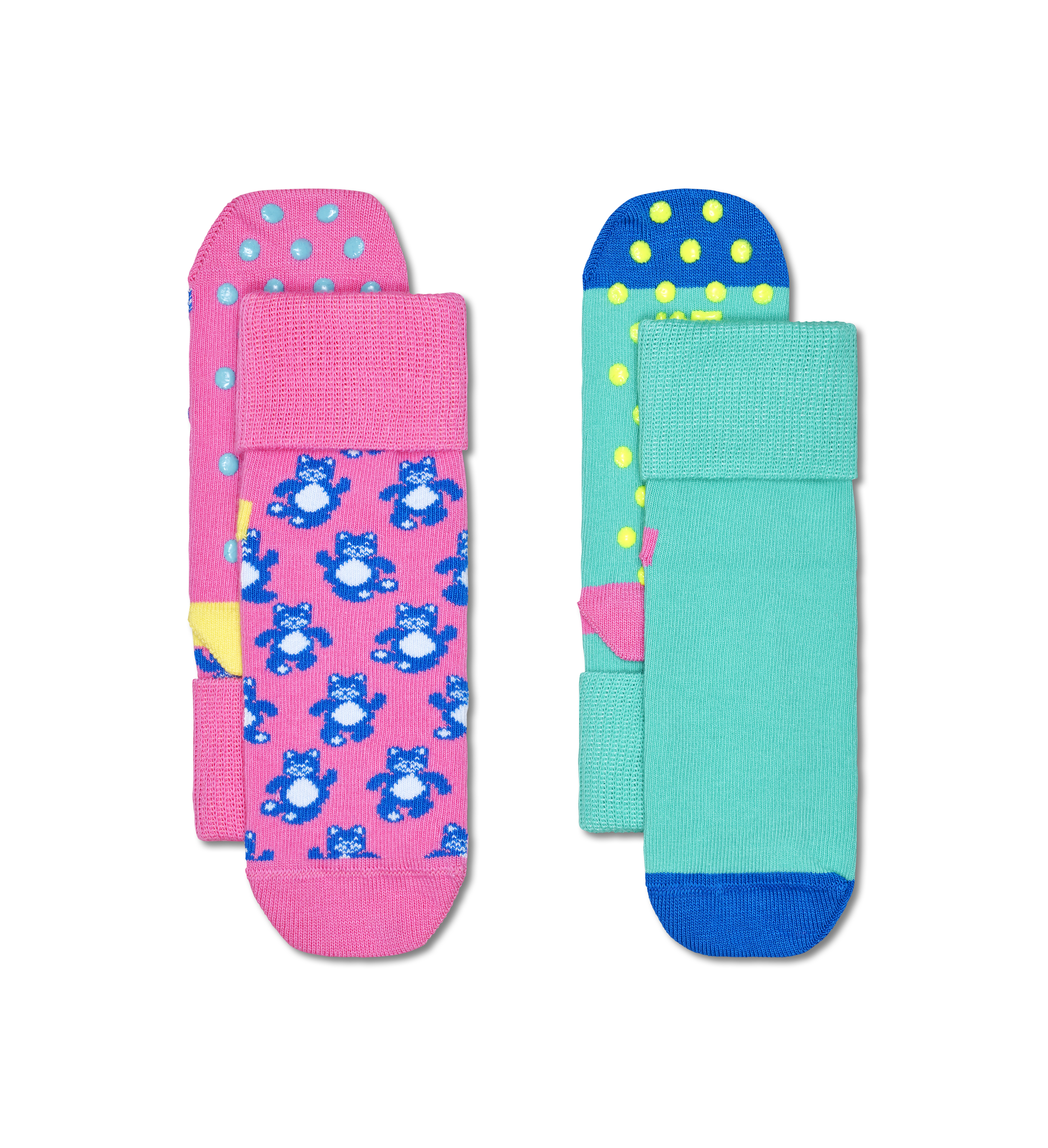 Kids Non Slip Socks | Funny Teddy Bear Grip Socks