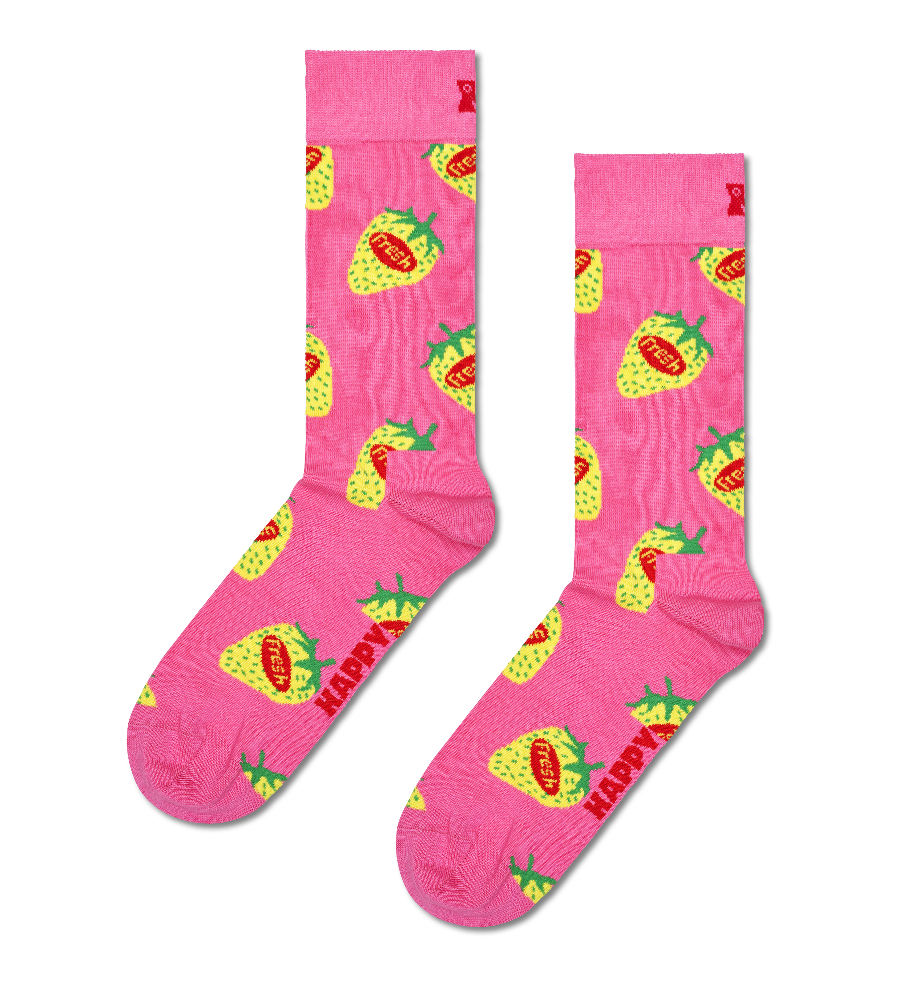 Colorful Strawberry Socks | Fun & Funky Crew Socks