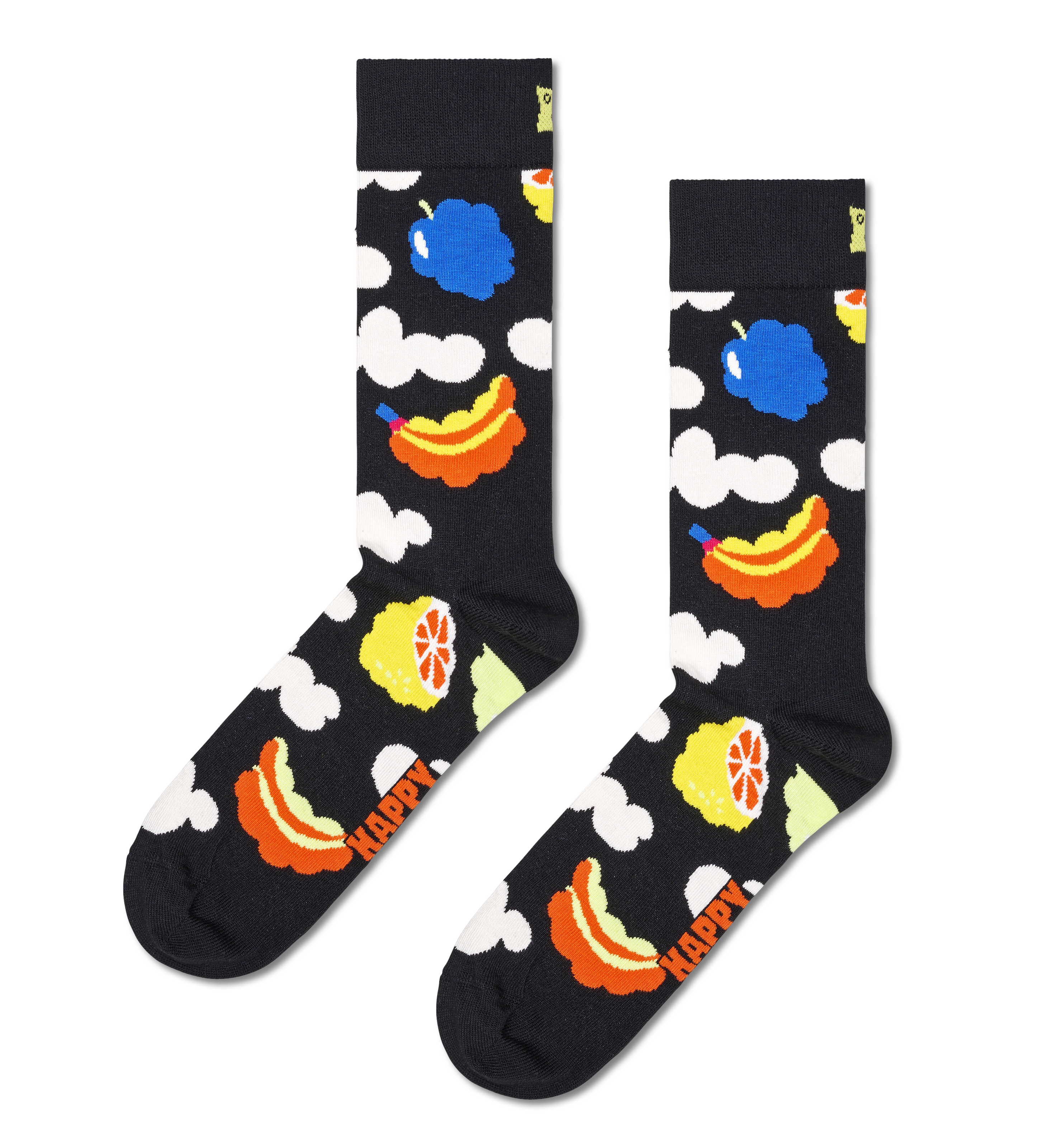 Colorful Cloud Socks | Fun Fruit Crew Socks