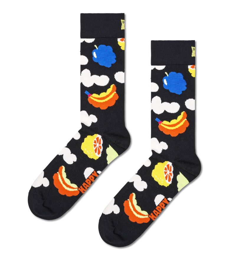 Colorful Cloud Socks | Fun Fruit Crew Socks