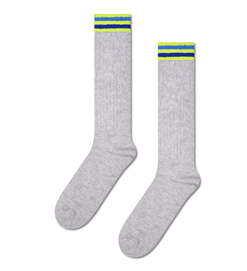 Grey Sneaker Slouch Sock | Athletic Slouch Socks for Sports
