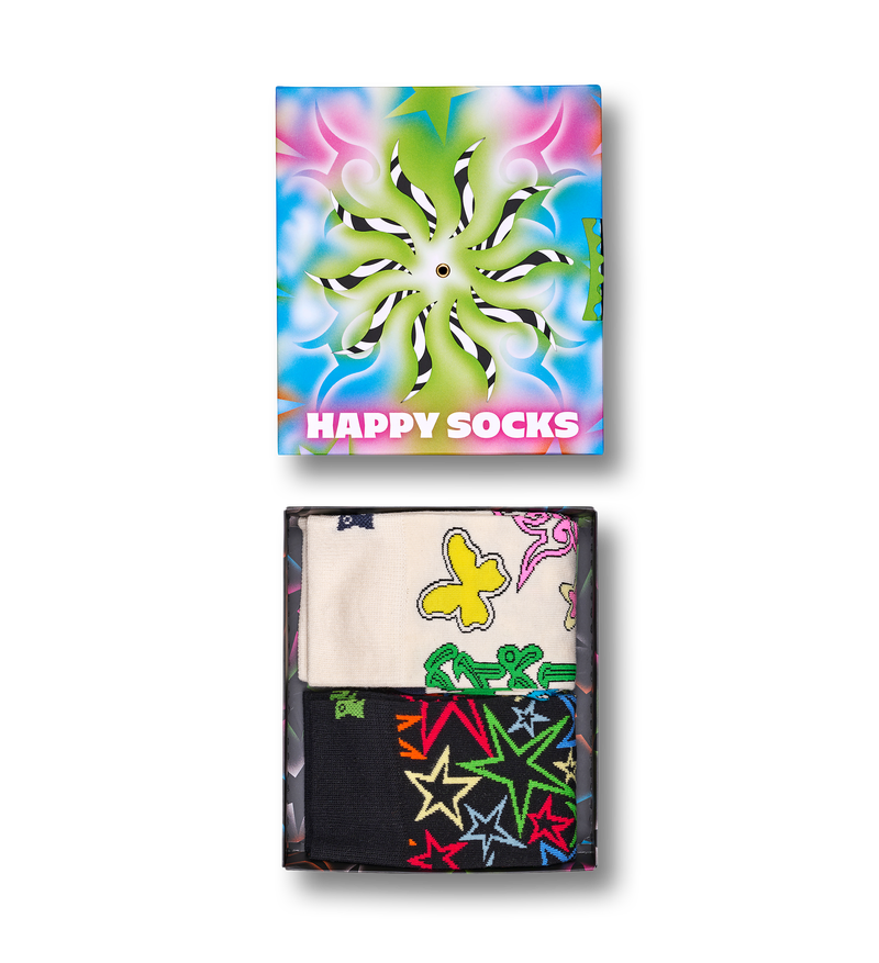 Unique Gift Ideas - Fun 2-Pack Spinning Wheel Socks Set