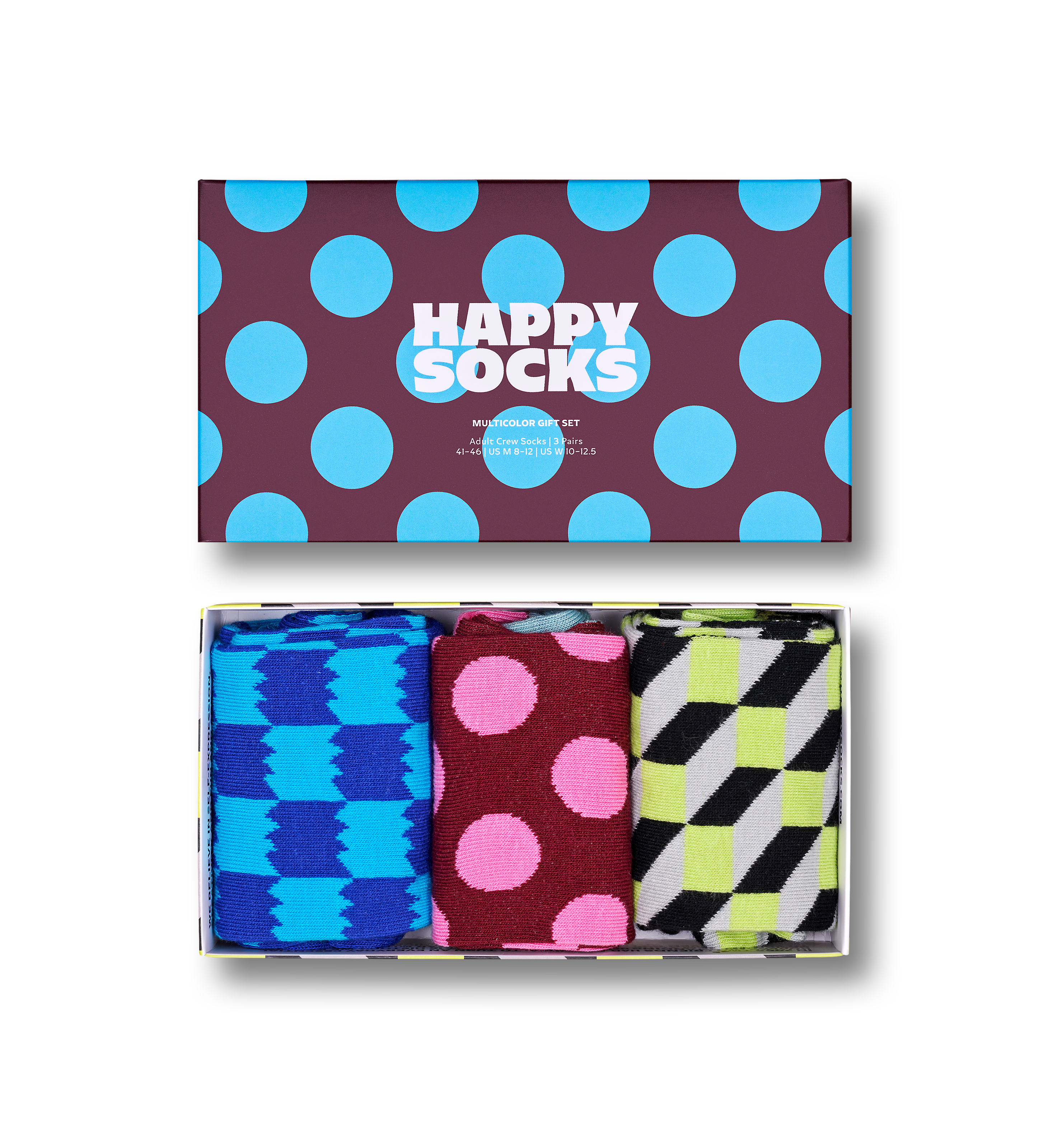 3-Pack Multicolor Socks Gift Set | Unique Fun Gift Ideas