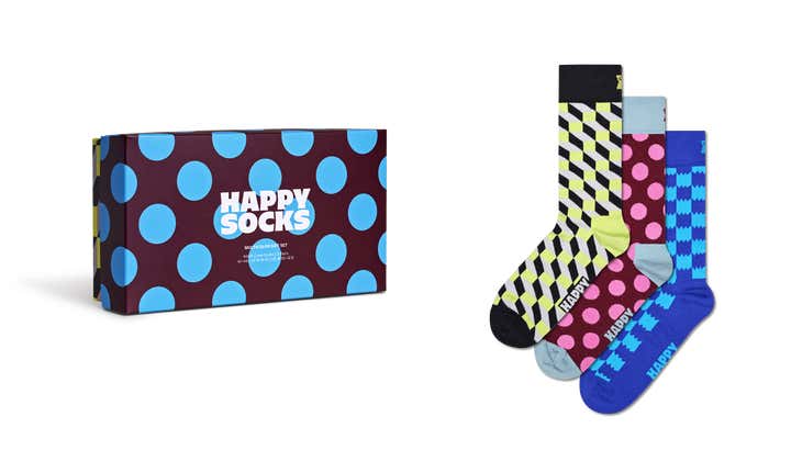 3-Pack Multicolor Socks Gift Set