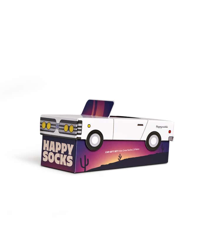 Kids 3-Pack Car Socks Gift Set