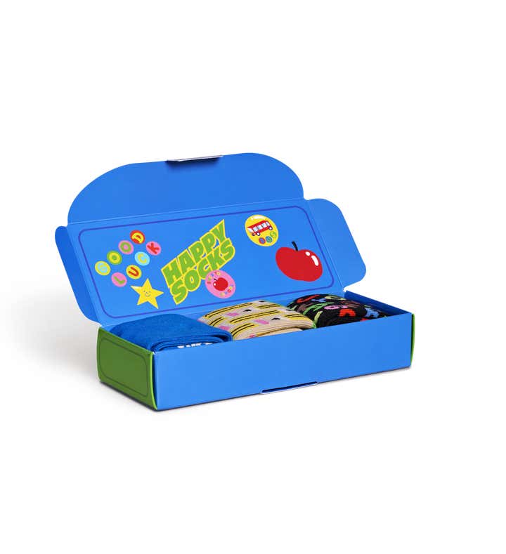 Kids 3-Pack Back To School Socks Gift Set
