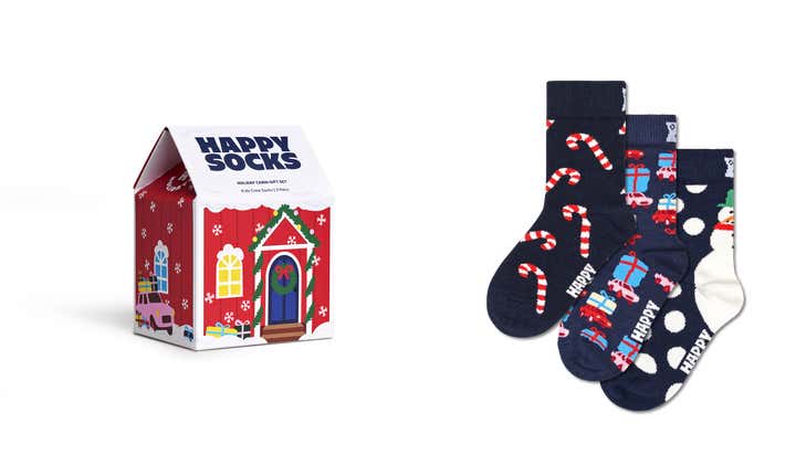 Kids 3-Pack Holiday Socks Gift Set