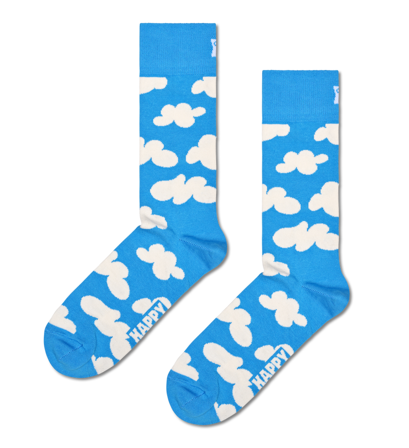Light Blue Cloudy Sock | Fun & Colorful Novelty Socks