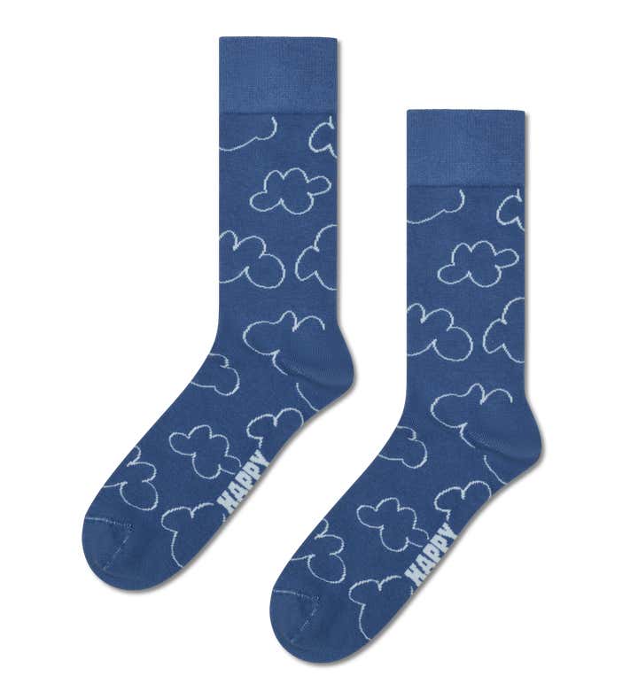 Cloudy Natural Dye Sock