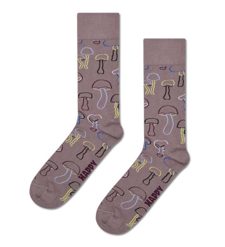 Mushroom Natural Dye Sock