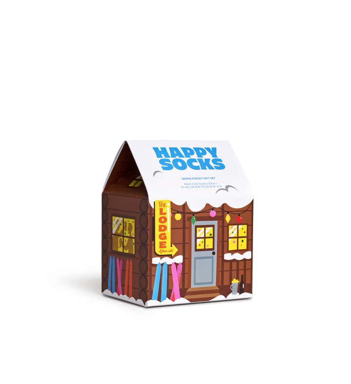 2-Pack Skiing Chalet Socks Gift Set