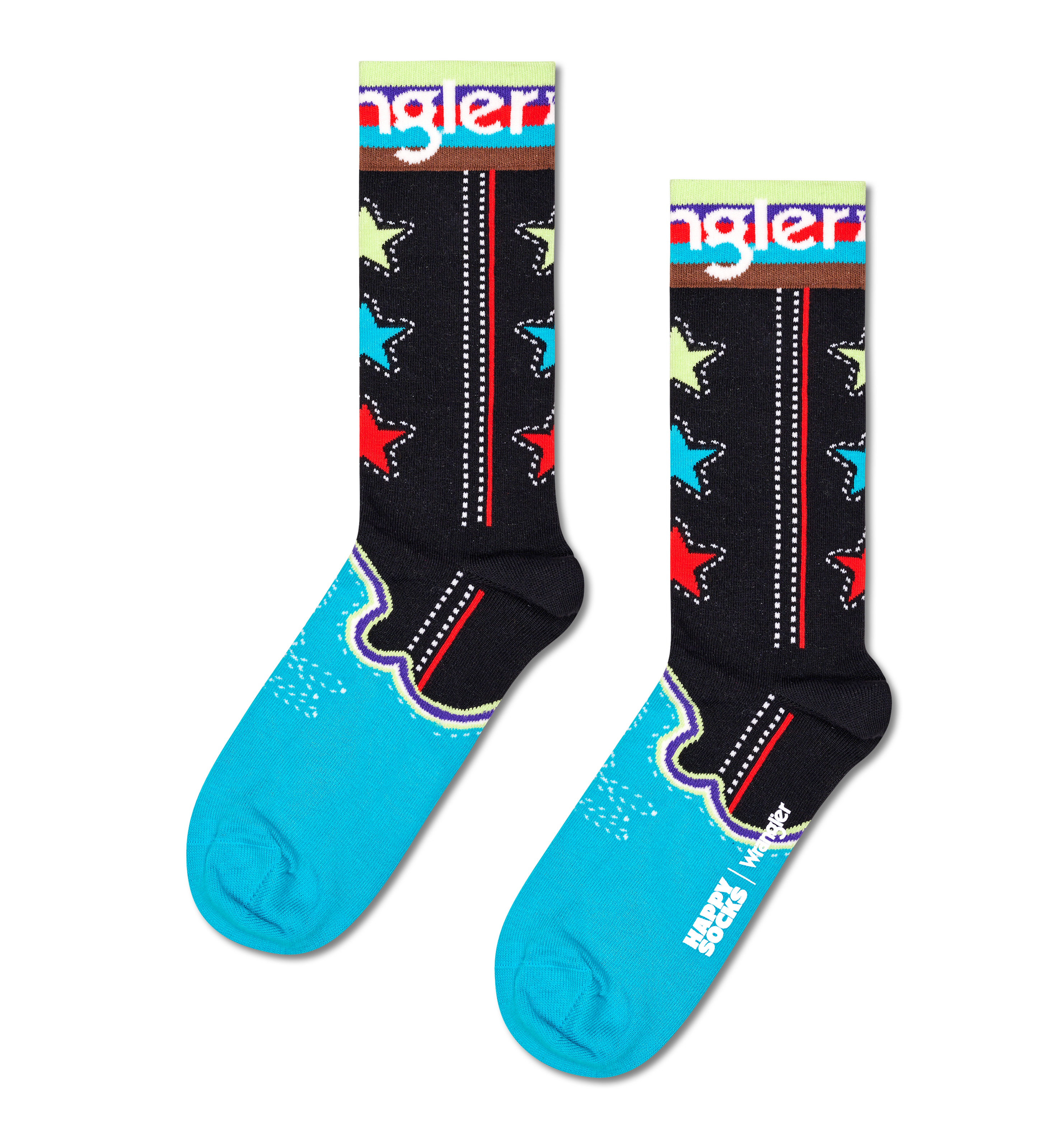 Black Wrangler The Bronc Crew Sock