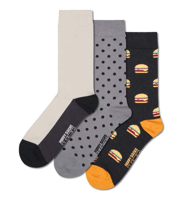 3-Pack LITE Gray Socks