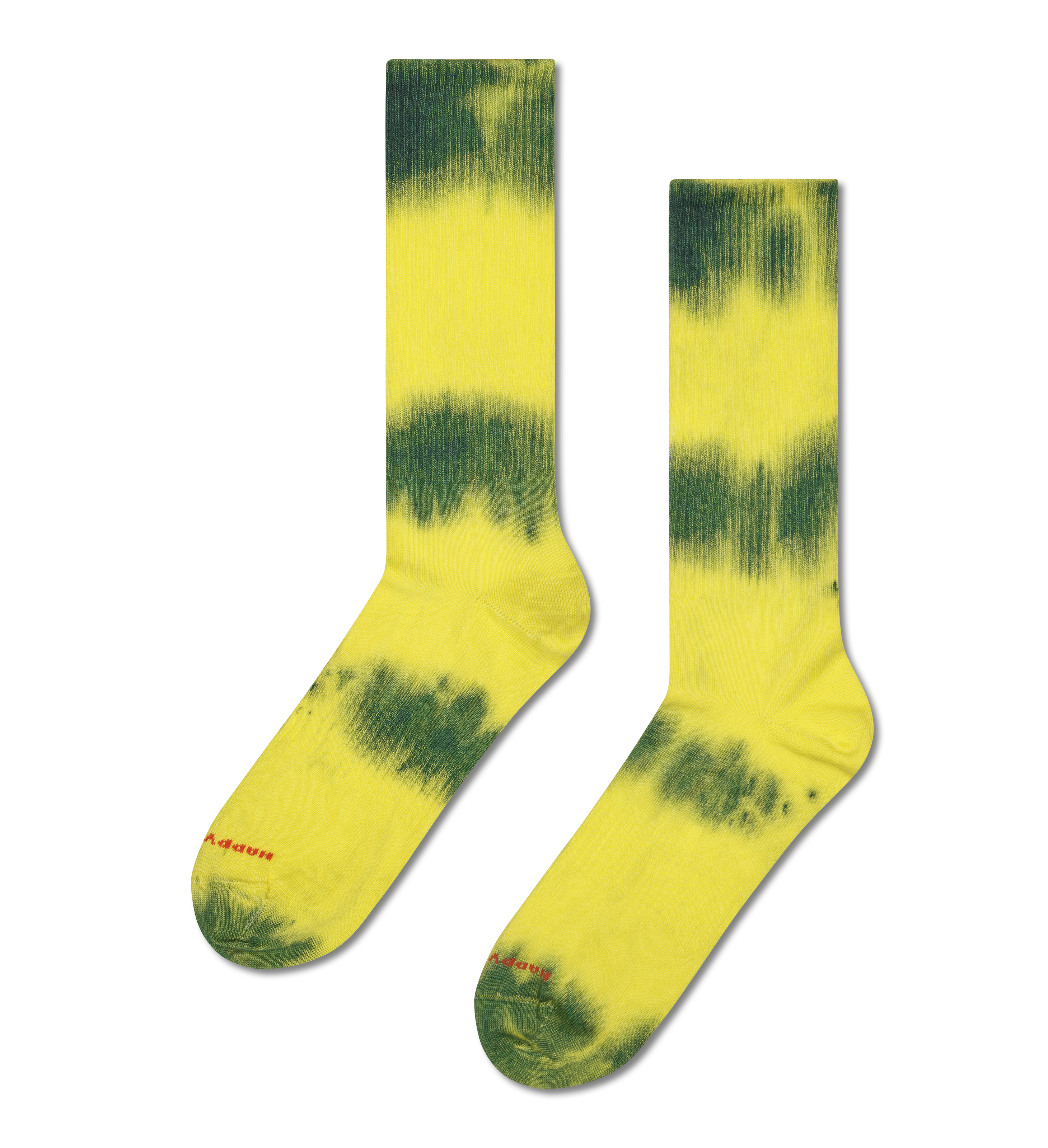 Yellow Tie-dye Sneaker Crew Sock