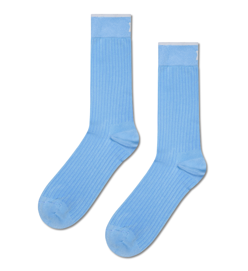 Light Blue Slinky Crew Sock