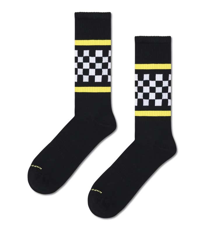 Checked Stripe Sneaker Sock