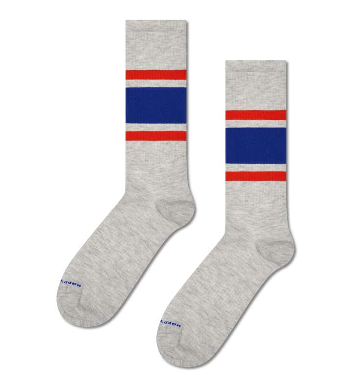 Simple Stripe Sneaker Sock