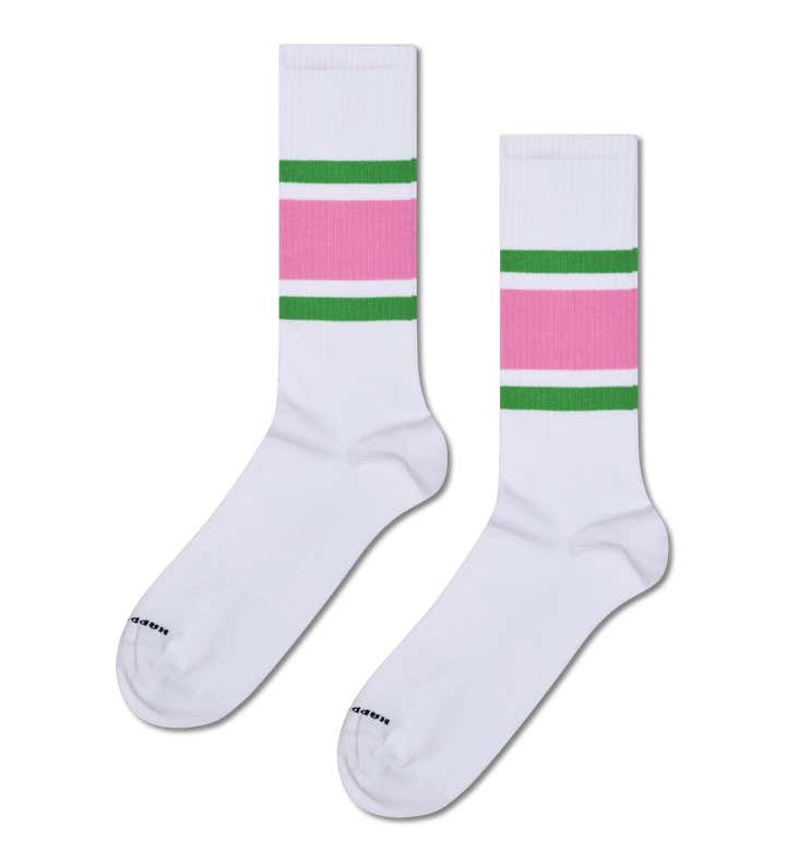 Simple Stripe Sneaker Sock