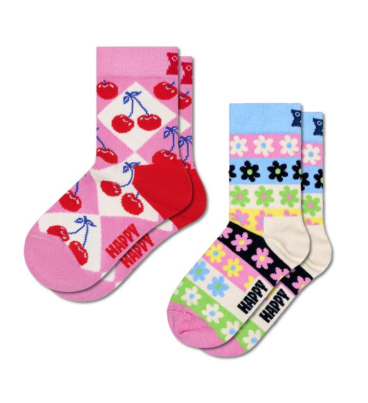 Kids 2-Pack Cherry Socks